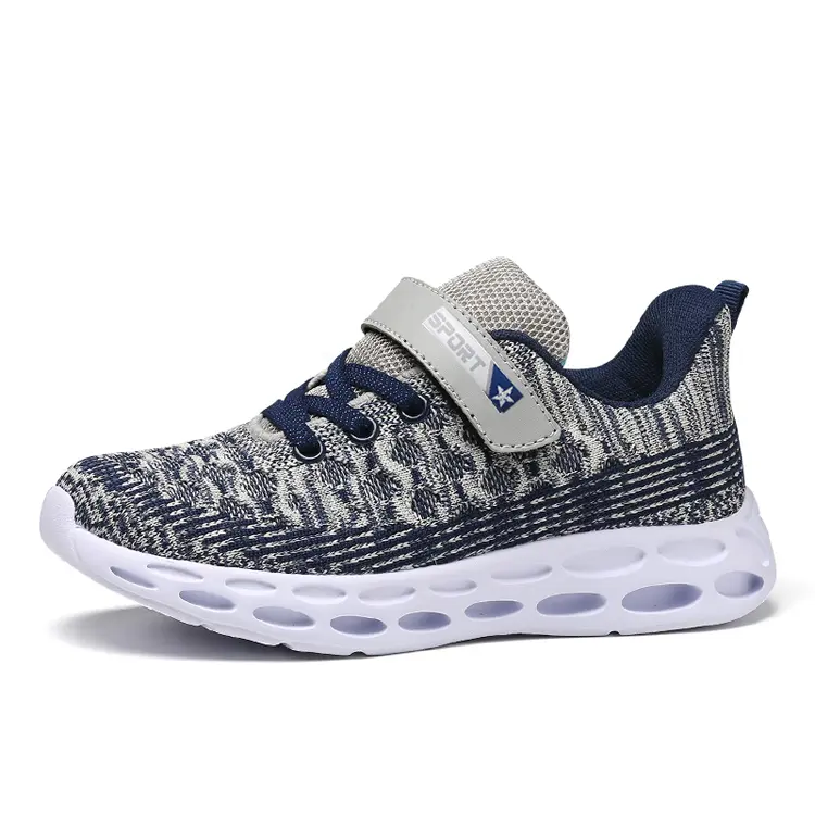 Comfy Soft Outsole knitting Upper Child Boy Girl Casual Student Shoes Running Sneakers Kids Shoes