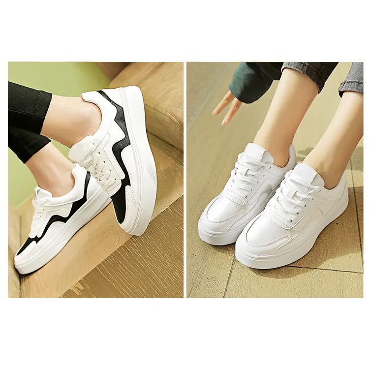 Fujian Suppliers Simple Fashion Unisex Flat White Men Zapatos Casual Shoes Women Low Price